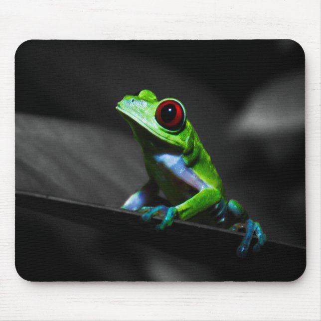 Tapis De Souris Grenouille d'arbre observée par rouge III (Devant)