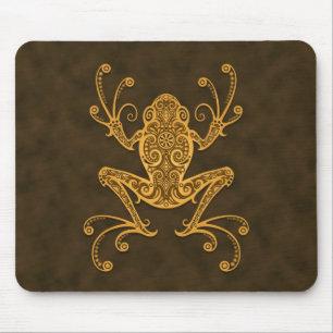 Tapis De Souris Grenouille d'arbre tribale (brun)