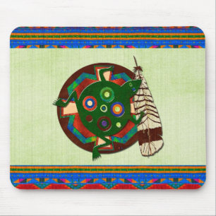 Tapis De Souris Grenouille d'art populaire amérindienne