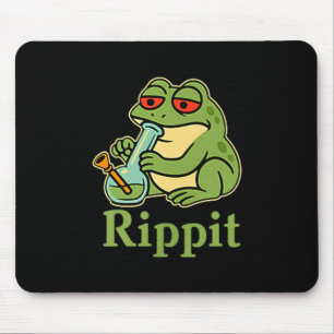 Tapis De Souris Grenouille de fumeur mignon Rippit Fumeur