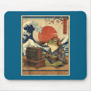 Tapis De Souris Grenouille de jeu Art Ukiyo-e Joueur japonais Anim