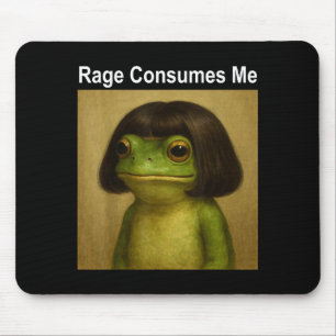 Tapis De Souris Grenouille de rage me consume Drôle de grenouille