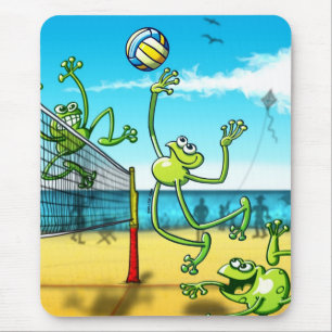 Tapis De Souris Grenouille de volleyball