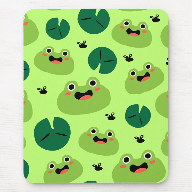 Tapis De Souris Grenouille drôle (Devant)