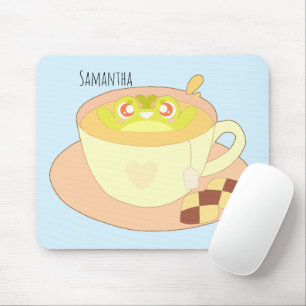 Tapis De Souris Grenouille en coupe de thé