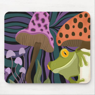 Tapis De Souris Grenouille Et Champignons Des Arbres Whims