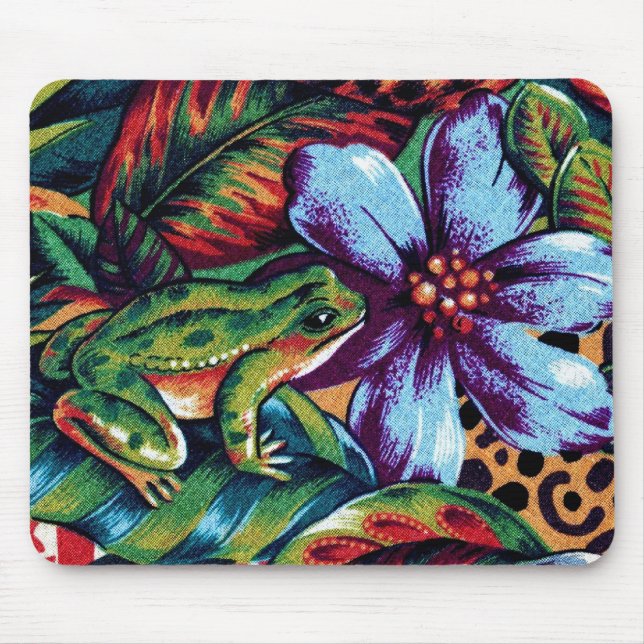 Tapis De Souris Grenouille et fleur 2 (Devant)