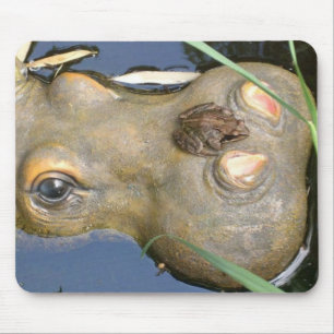 Tapis De Souris grenouille et hippopotame