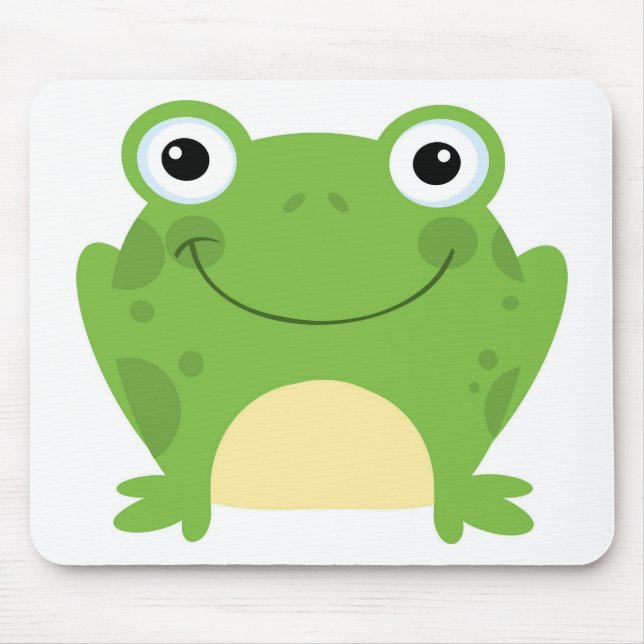 Tapis De Souris Grenouille ronde heureuse (Devant)