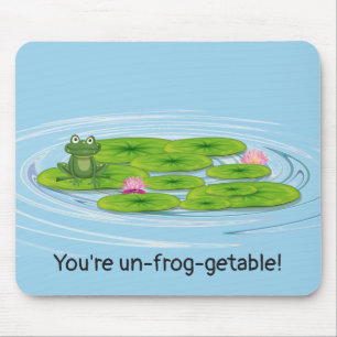 Tapis De Souris Grenouille Sur Lily Pad