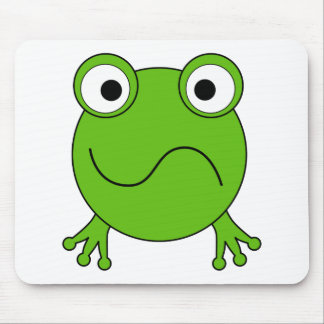 Tapis De Souris Grenouille verte. Regard confus