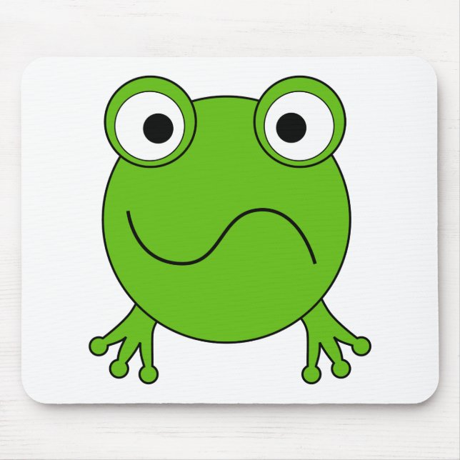 Tapis De Souris Grenouille verte. Regard confus (Devant)