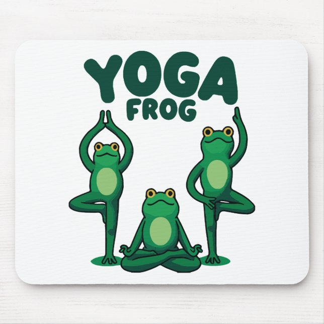Tapis De Souris Grenouilles de yoga (Devant)