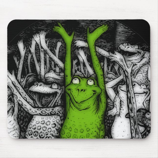 Tapis De Souris Grenouilles encourageantes (Devant)