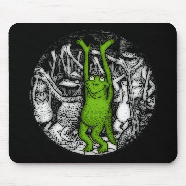 Tapis De Souris Grenouilles encourageantes (Devant)