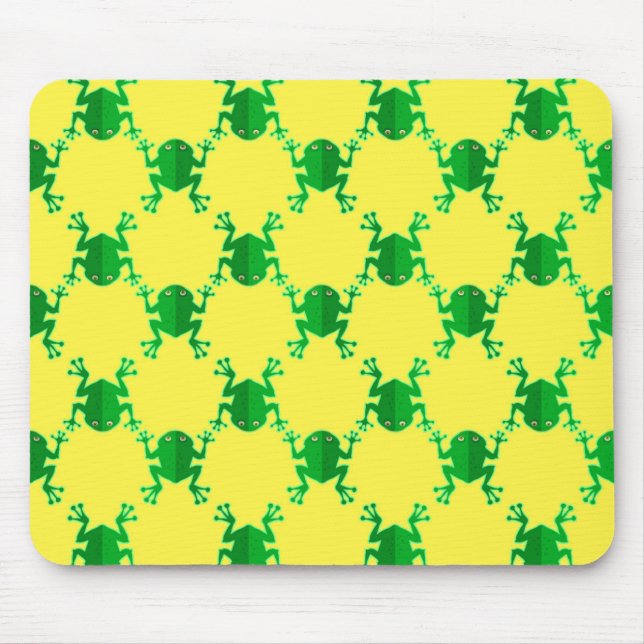 Tapis De Souris Grenouilles mignonnes de bande dessinée (Devant)