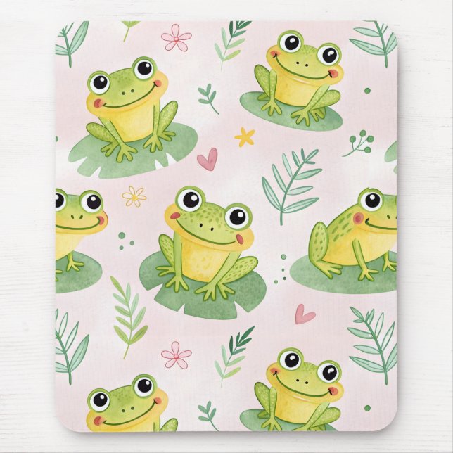 Tapis De Souris Grenouilles mignonnes Motif (Devant)