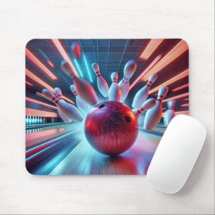 Tapis De Souris Grève de balle rouge de Bowling