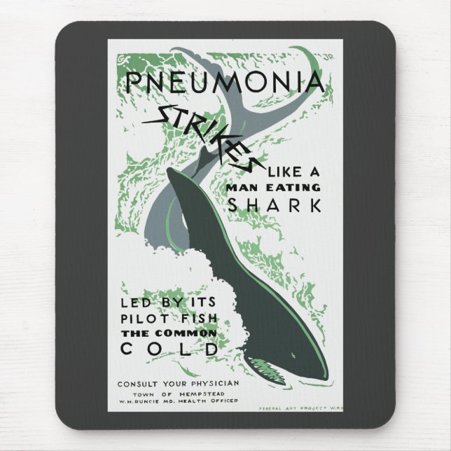 Tapis De Souris Grèves de pneumonie (Devant)
