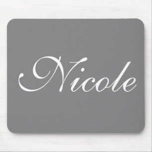 Tapis De Souris Grey Customized Name