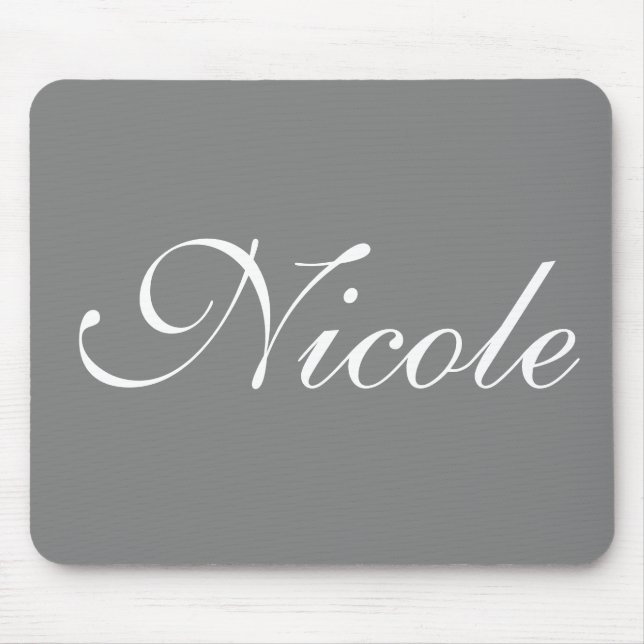 Tapis De Souris Grey Customized Name (Devant)