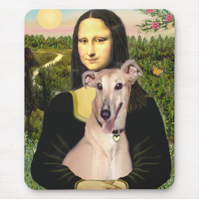 Tapis De Souris Greyhound 2 - Mona Lisa (Devant)