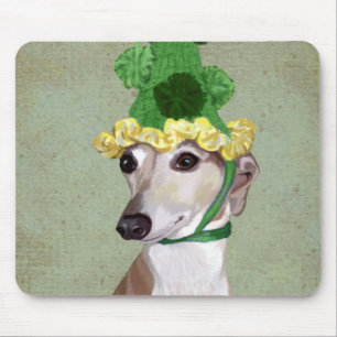 Tapis De Souris Greyhound en Casquette vert