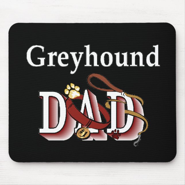 Tapis De Souris Greyhound Papa Cadeaux (Devant)