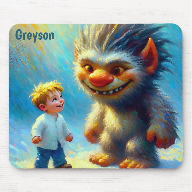 Tapis De Souris GREYSON ~ Monster d'Halloween ~ (Devant)
