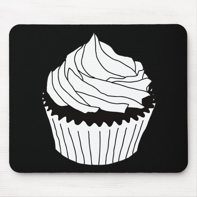 Tapis De Souris gribouillages de cupcake (Devant)