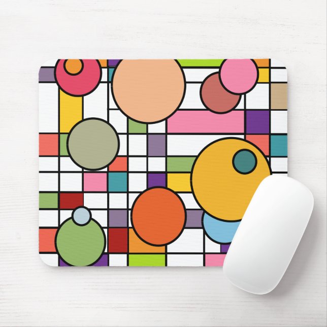 Tapis De Souris Grid de Midcentury (Avec souris)