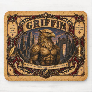 Tapis De Souris Griffin, Monstre de Cirque Vintage