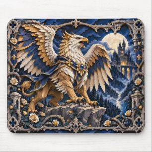 Tapis De Souris Griffin, Monstre en Papier Découpé