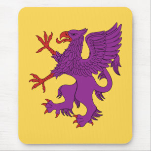 Tapis De Souris Griffin Rampant Purpure
