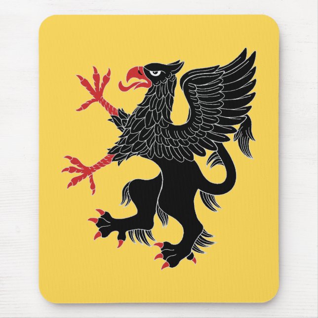 Tapis De Souris Griffin Rampant Sable (Devant)