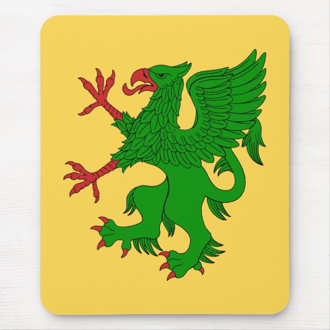 Tapis De Souris Griffin Rampant Vert (Devant)