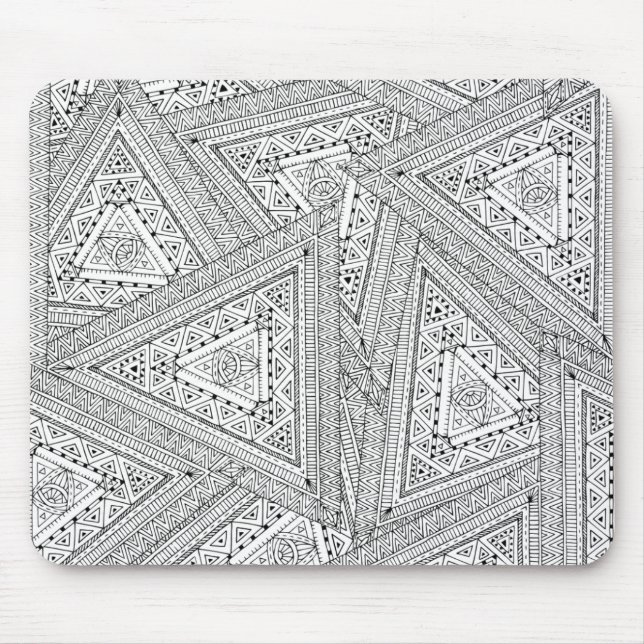 Tapis De Souris Griffonnage tribal 2 (Devant)