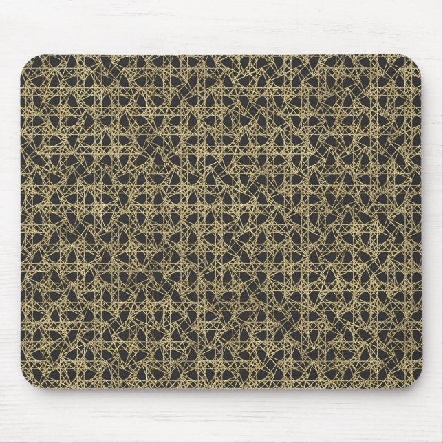 Tapis De Souris Griffure dorée Glamour Moderne (Devant)