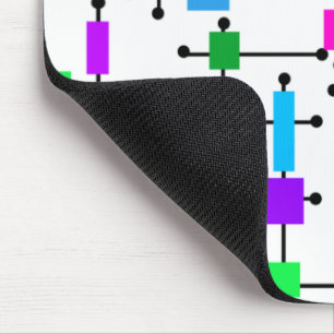 Tapis De Souris Grille de couleurs cool