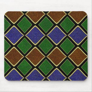 Tapis De Souris Grille Diamant Arlequin : Harmonie Texturée