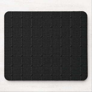 Tapis De Souris Grille Géométrique Industrielle Carbone Noir Minim