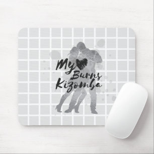 Tapis de Souris Grille Kizomba Mon Cœur Brûle