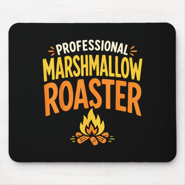 Tapis De Souris grille-marshmallow feu de camp  (Devant)