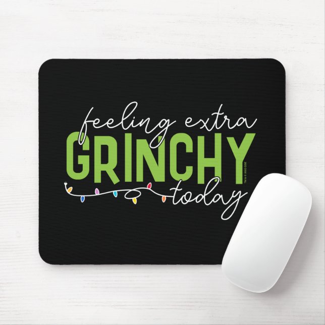 Tapis De Souris Grille | Sentiment De Grinchy Supplémentaire Aujou (Avec souris)