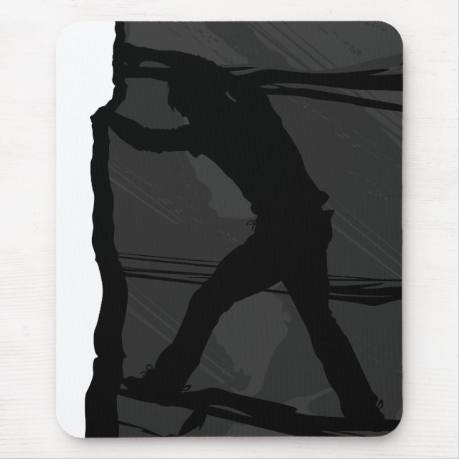 Tapis De Souris Grimpeur de roche Bouldering Mousepad (Devant)