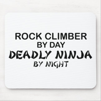 Tapis De Souris Grimpeur de roche Ninja mortel par nuit