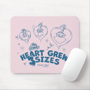 Tapis De Souris Grinch's Heart Grew 3 Tailles