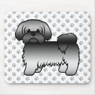 Tapis De Souris Gris Chih Tzu Cute Dessin Dessin Chien Illustratio