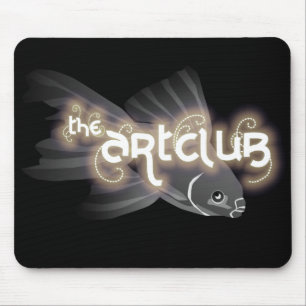Tapis de souris gris de poissons