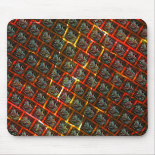 Tapis De Souris Gris "yeux encadrés", pâturages, pâturages carré o